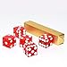 GSE Games & Sports Expert Set of 5 Poker Craps 19mm Serialized Casino Dice (Red)