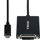 Accell USB-C to DVI Adapter - USB 3.1 Type-C to DVI-D Active Adapter - 1920x1200 @ 60Hz - Compatible with Thunderbolt 3, MacBook Pro 2016, Dell Xps 13, Samsung Galaxy S8 (U200B-001B)