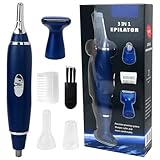 2025 New 3-in-1 Electric Ear Beard Nose Hair Trimmer with 3 Cutter Heads: Nose Hair Cutter, Eyebrow Cutter, Hair Style Cutter, Great Gift for Family or Friends