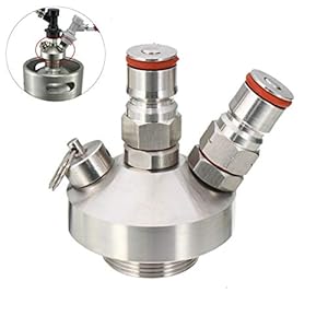 KSTE Beer Spear Snelle koppeling voor bierspeere van roestvrij staal, speerkraandispenser voor bierdispenser, mini-kegdispenser voor de etikettering van huisbruggen