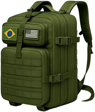 Mochila Tática Impermeável Militar Reforçada Grande 50 Litros Mas...