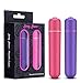 Sexy Slave Portable Waterproof 10 Speed Bullet Vibrator - Mini Electrical Massager - Clit Stimulator (Pack of 2, Pink and Purple)