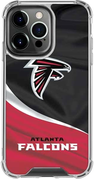 Skinit Clear Phone Case Compatible with iPhone 15 Pro Max - Officially Licensed NFL Atlanta Falcons Design