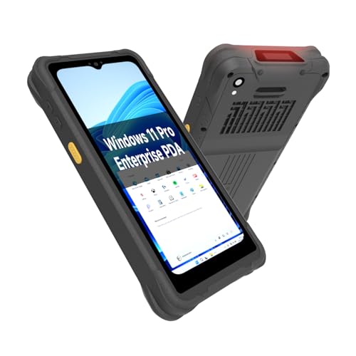 ONERugged Rugged Tablet I61J, 6.5 inch Windows 11 Pro Enterprise Handheld PDA with N4680 Barcode Scanner, 1D/2D QR Inventory Scanner Data Terminal, 8GB+128GB Industrial Work PC for WMS, Retail