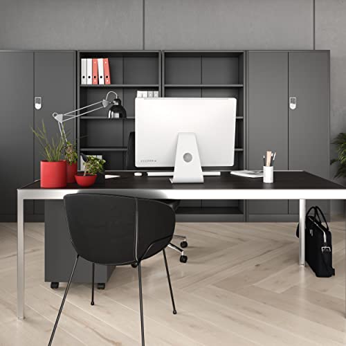 Jan Nowak Armario de Oficina C003 Archivador Armario de Herramientas Metálico 4 estantes Cerradura de combinación Pintura en Polvo 185 cm x 90 cm x 50 cm - imagen 2