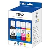 542 Tintennachfüllflaschen ET-5150 ET-5850 ET-5170 ET-16650 Tintennachfülltinte 542 4 Pack Tinte 542 kompatibel für ET 5150 ET 5850 ET-5800 ET 5170 ET-16600 ET-5180 -C80000 ST-C8000, ST-C5000