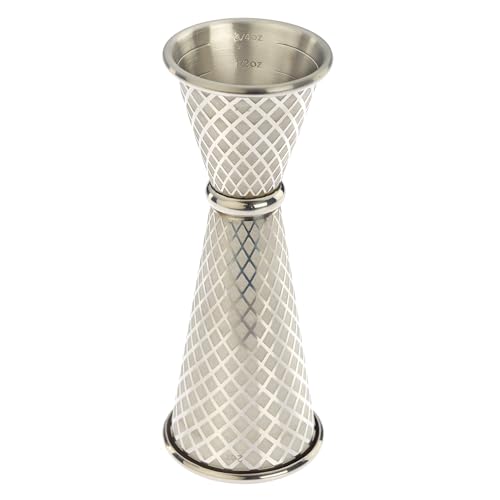 Barfly 1 x 2 oz. Diamond Lattice Etch Japanese Style Jigger, Stainless Steel by Barfly - Image 2