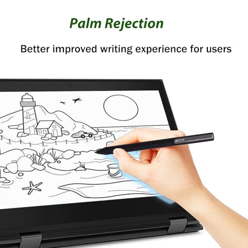 Image of USI 1.0 Pen for Lenovo USI Pen Compatible with Lenovo Chromebook,USI Stylus for Lenovo 300e /500e Gen 3 Chromebook,IdeaPad Flex 5i /Duet 5 Chromebook,4096 Pressure Sensitivity(Black)