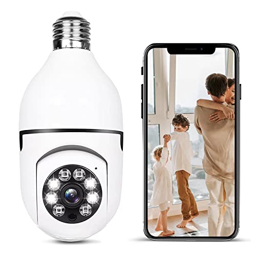 Light Bulb Security Camera Outdoor Wireless WiFi(5G/2.4G ) 360
