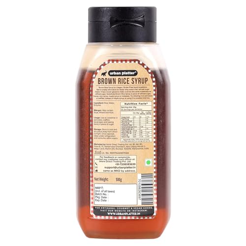urban platter Organic Brown Rice Syrup, 500g