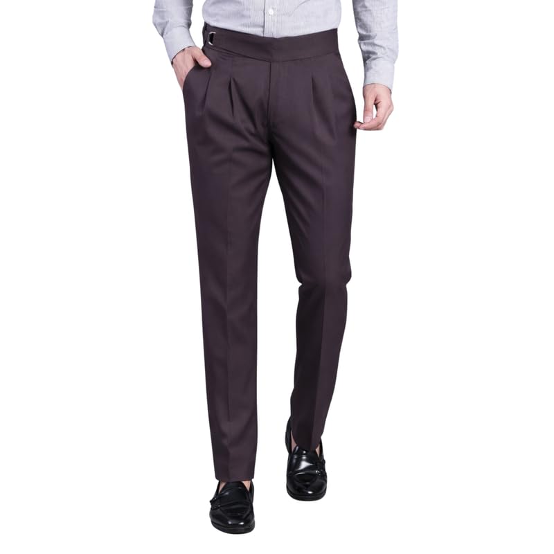 stylox Men Gurkha Trouser Slim Fit Cotton Blend Extended Waist Design Tailored Structure Breathable Fabric Clean Finish-picture-22