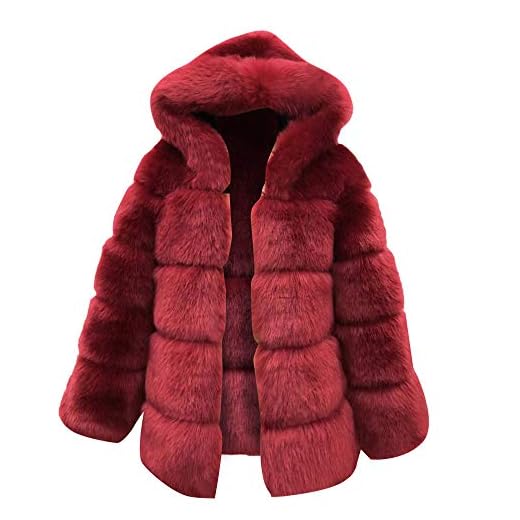 Vectry Rebajas Mujer Abrigo De Peluche Sintético Sudadera con Capucha Sudadera De Color Liso Chaqueta con Capucha Abrigo De Invierno Ropa De Abrigo De Mujer