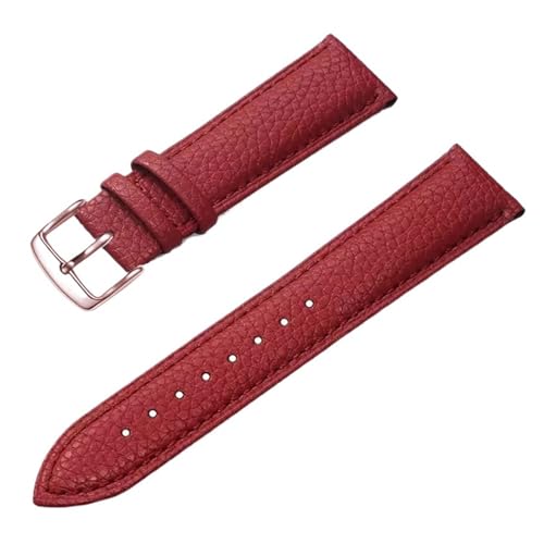 Bracelet de montre en cuir véritable interchangeable de 12mm à 22mm pour homme et femme