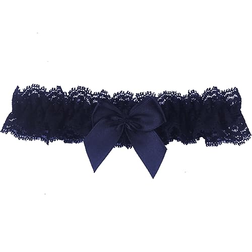 Image of Blue Garters for Bride Wedding Garter Set for Bride Bridal Garter Leg Thigh Blue