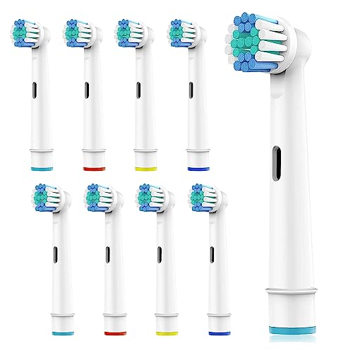 Ph Pro Heat Recambios Cepillos Compatibles con Oral B, Cabezales de Repuesto para Cepillo Electrico Blancos, Pack de 8 Unidades.