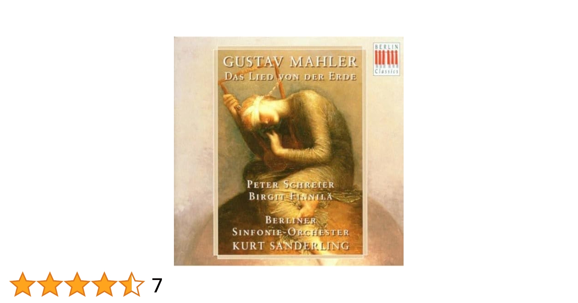Mahler, Gustav, Sanderling, Kurt, Schreier, Peter, Finnila