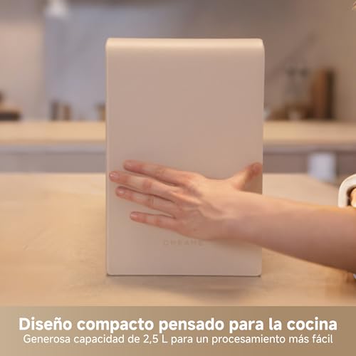 Miniatura 8 de Dreame Sf25 Triturador Basura Orgánica, 3 Cuchillas Trion, Filtro Lavable, Control Olores, Capacidad 2,5 L, Autolimpieza Alta Temperatura, Diseño Compacto, Silencioso 27 Db A , Bloqueo Seguridad