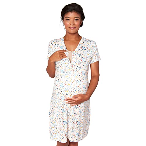 Image of Magnetic Me Soft Modal Nursing Gown with Easy Magnet Closure