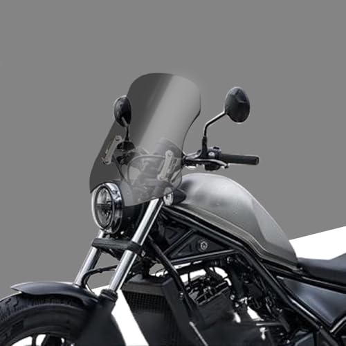 SPEEDBUNP ���u��250 REBEL CM300 1100 CMX 1100 rebel 250 CMX500�K�p �t�����g�E�C���h�V�[���h�y�_���̉����ɂ��t�����g�E�C���h�V�[���h�̍������� (grey, 40cm) [���s�A���i]