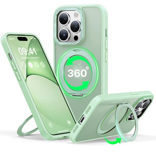 Coque iPhone 14 Pro antichoc militaire à béquille rotative