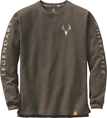 Image of Legendary Whitetails Mens Long Sleeve T-Shirt 100% Cotton Preshrunk Tee