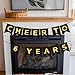 CHEERS TO 6 YEARS Banner, Pre-Strung, Black Gold 6th Birthday and Anniversary Party Decorations, Happy 6th Birthday Banner, Six Anniversary Party Banner, 6 Year Old Blessed & Loved Banner