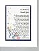 A Gift For A Daycare Provider Or Pre-school Teacher. #134, Touching 8x10 Poem, Double-Matted in White Over Blue And Enhanced With Watercolor Graphics.