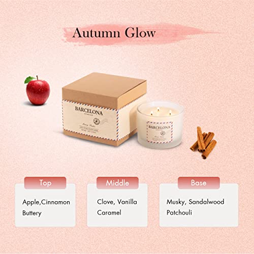 Memory Shadow Sandalwood & Jasmine Scented Candle | Natural Soy Wax & Cotton Wick | Aromatherapy Jar Candle | Three Wicks, 35-Hour Burn Time, 12.35 Oz. #TOP1