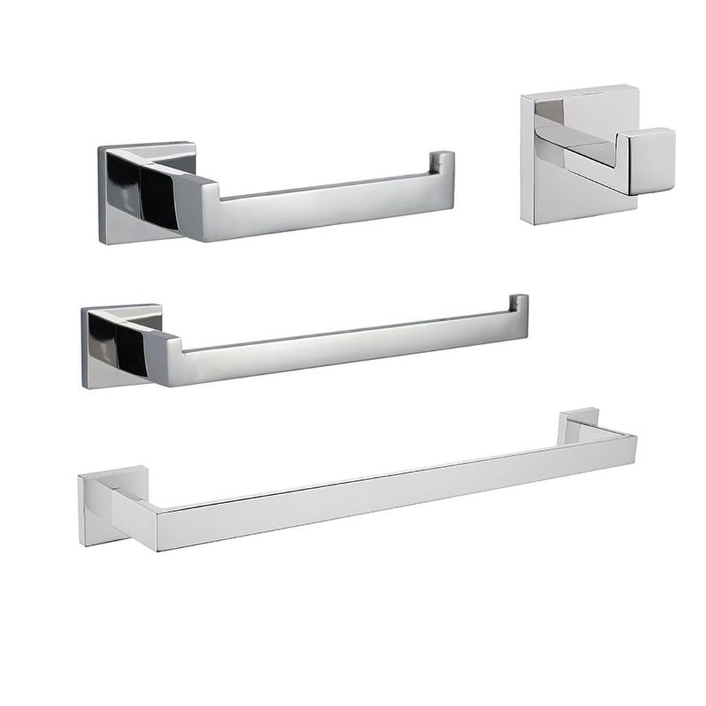Étagère murale dorée et rangements pour organiser votre salle de bain