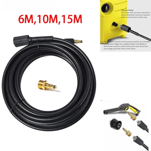 Manguera de repuesto para Karcher K en PVC de alta resistencia y acoples duraderos de latón 4