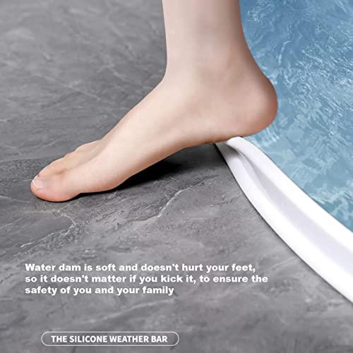 Butée de douche en silicone transparent de 1M pour le sol de la salle de bain