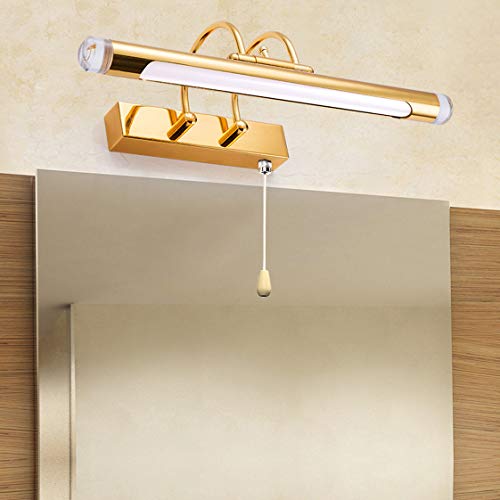 Aplique LED de baño regulable con interruptor de tirador y cabezal ajustable 5