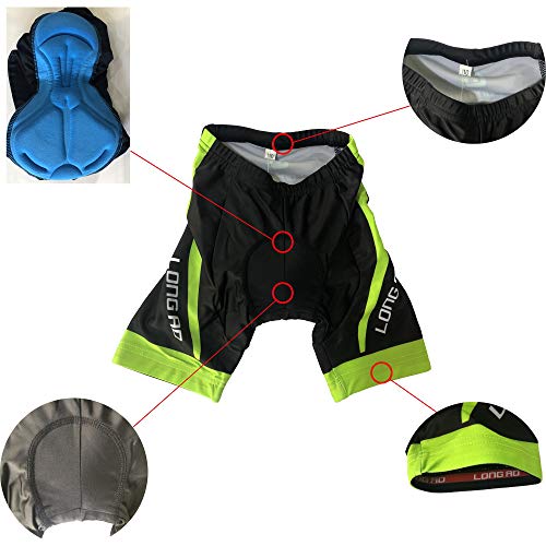 Long Ao Children Cycling Jersey Short Sleeve (Fluorescent Green, 10Xs) #TOP2