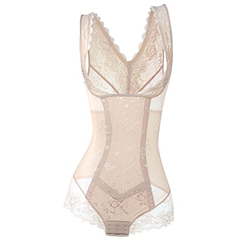 ZHYX Femme Combinaison Gainante Lingerie Sculptante et Gainante Gaine Amincissante Ventre Plat Bustier,skincolor-XXLarge