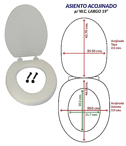 Asiento baño acojinado Marca VAPER (2)