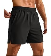 MAGCOMSEN Men's Running Shorts 5" Quick Dry Lightweight Hiking Shorts with Pockets for Workout At...