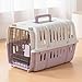 N＆S ペットキャリー 猫 犬 ハードキャリー Sサイズ パープル IATA基準 航空輸送対応 小型犬～中型犬 通気性 組立簡単 お出かけ 旅行 通院 室内用 HKX07