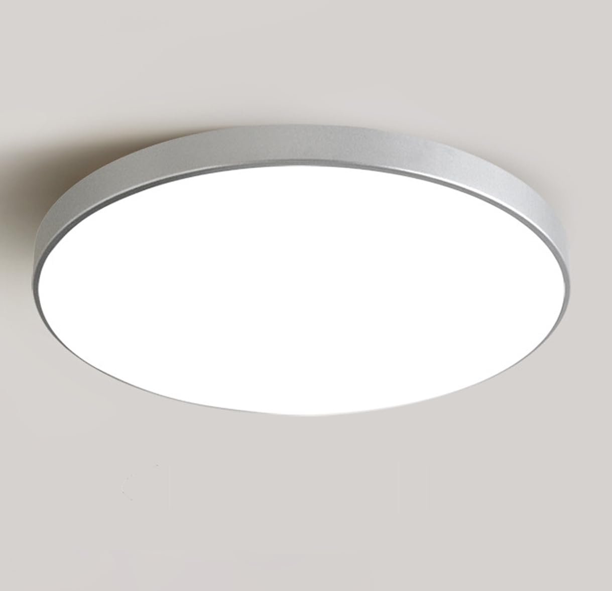 Round LED Ceiling Lights, Modern Bathroom Lighting Small Corridor Dome Lamp Waterproof Daylight Ultra-Thin 2 CM for Hallway Outside Porch Bedroom Balcony Office Garage Ø23CM 18W White 6500K