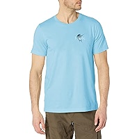 HUK T-shirt à manches courtes avec logo de pêche pour homme | T-shirt à séchage rapide