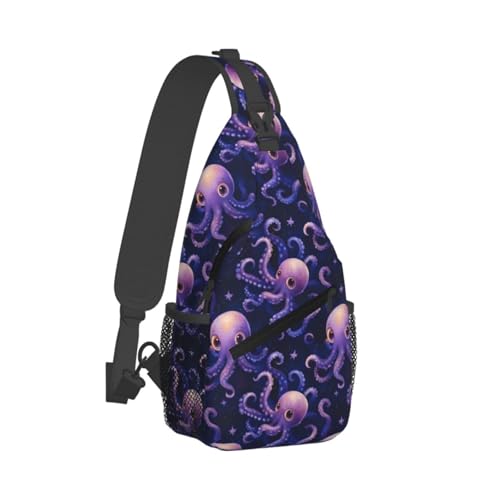 Sac à bandoulière réglable pieuvre pour randonnée et course