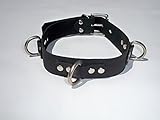 1 Inch Wide 3 Ring Leather Collar Restraints, Restraint