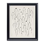 Framed Abstract Canvas Wall Art Decor, Minimalist Wall Prints for Bedroom Bathroom Office, Posters for Living Room Aesthetic, Nature Painting Artwork