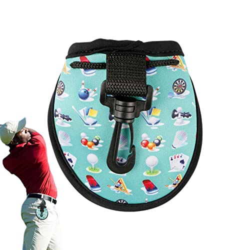 Titular da cintura da golfe,Bolsa objetos golfe gancho cintura para homens - Suporte portátil para b