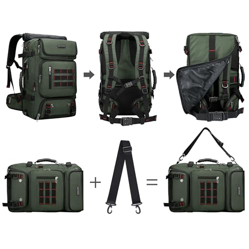 Image of WITZMAN Carry on Travel Backpack for Men Airline Approved Convertible Nylon Luggage Backpack