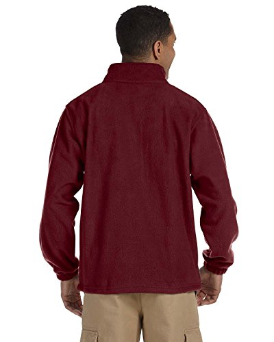 Men's 8 oz. Full-Zip Fleece, Small, Wine2