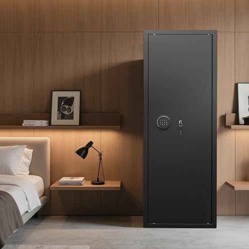 Image of Bonusall 12-15 Rifle Safes Large Rifles Gun Safes for Rifles and Shotguns, Long Gun Safe for Rifles and Pistols Quick Access with Lockable Box - Black