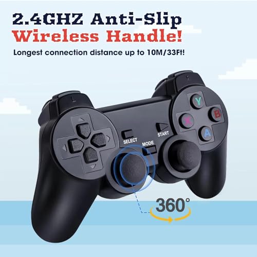 Retro Tv Video Games Console: 4K Retro Video Games Console USB Plug in TV with 64G Card - Plug & Play Retro Game Console with Dual Wireless Controllers, 20000+ Classic Games…… Retro Tv Video Games Console: 4K Retro Video Games Console USB Plug in TV with 64G Card - Plug & Play Retro Game Console with Dual Wireless Controllers, 20000+ Classic Games……