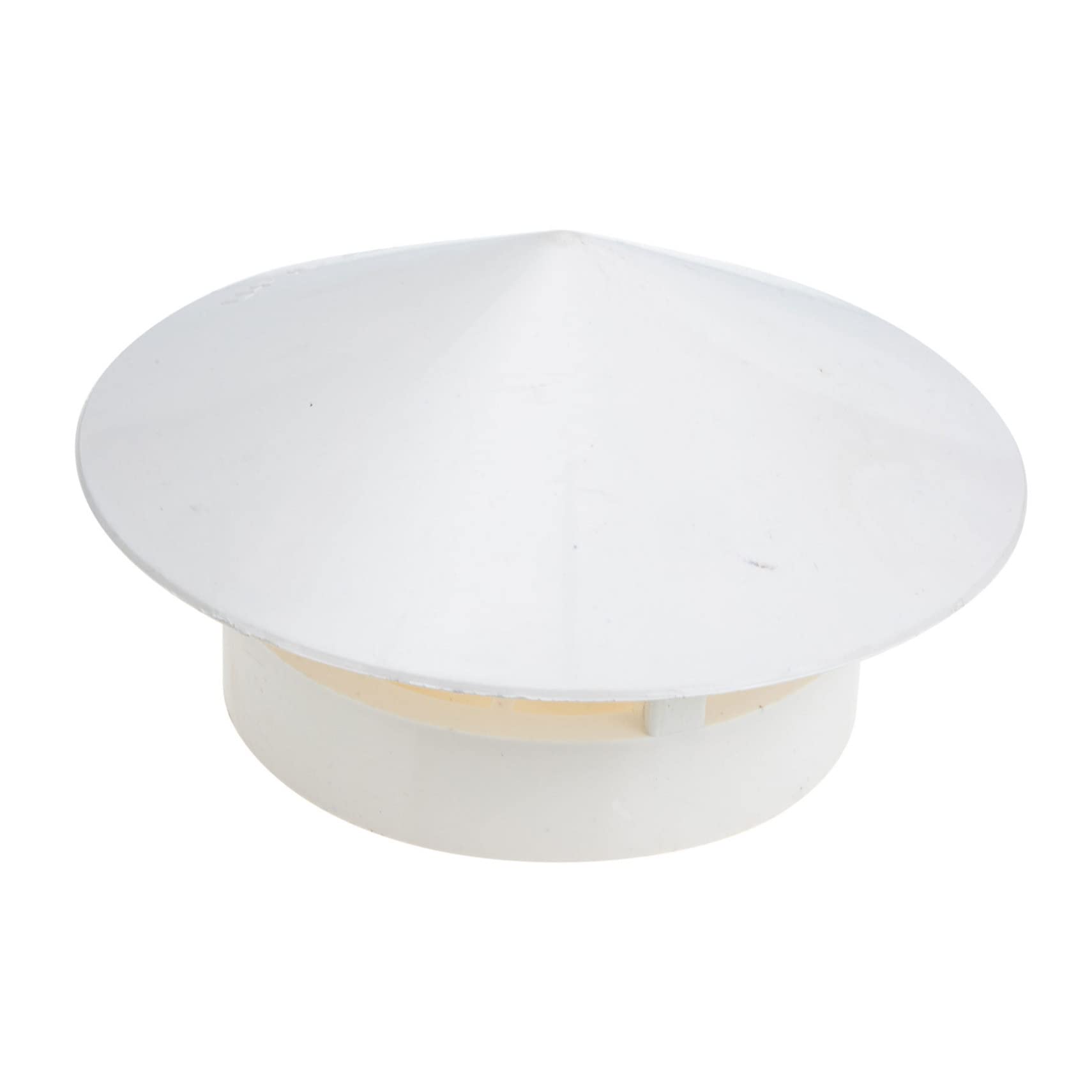 HOMSFOU Cubierta Para Chimenea y Ventilación De Techo, Pvc Ignífugo Resistente Lluvia, Diseño Tipo Paraguas 110-160 Mm, Accesorio Para Conductos, Uso Exterior Todo Año