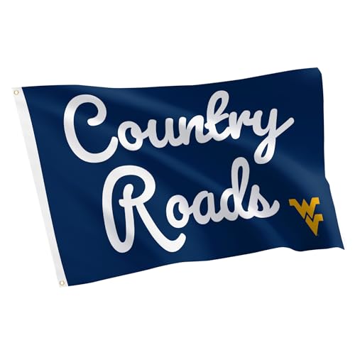 Desert Cactus West Virginia University Flag - 3 x 5 Feet WVU Mountaineers Banner, Indoor/Outdoor Durable Fabric Display (Style K1)