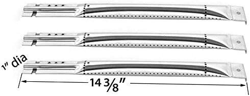 3 Pack Replacement Stainless Steel Burner for Kenmore 122.16643900, 16113, Nexgrill 720-0649, 720-0718A, 720-0718B, Members Mark 720-0582B, 720-0691A, 720-0778A Gas Grill Models